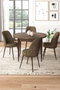 Hanah Home Juego de Mesa y Sillas de Comedor de 5 Piezas - Barroco, Marrón